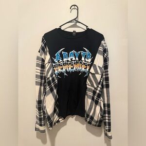 Reworked Upcycle GrungeOversize A Day To Remember Sweater  Top L/XL